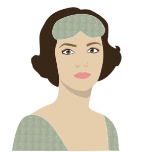ホットアイマスクでリラックスする人のイメージ